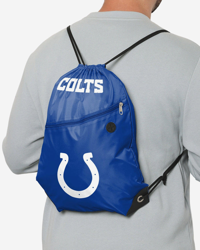 Indianapolis Colts Pocket Drawstring Backpack FOCO - FOCO.com