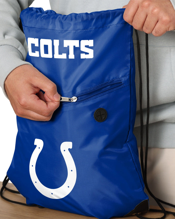 Indianapolis Colts Pocket Drawstring Backpack FOCO - FOCO.com