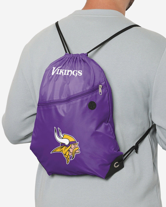 Minnesota Vikings Pocket Drawstring Backpack FOCO - FOCO.com