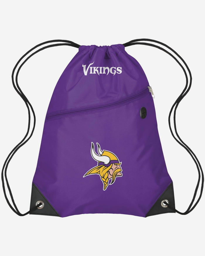 Minnesota Vikings Pocket Drawstring Backpack FOCO - FOCO.com