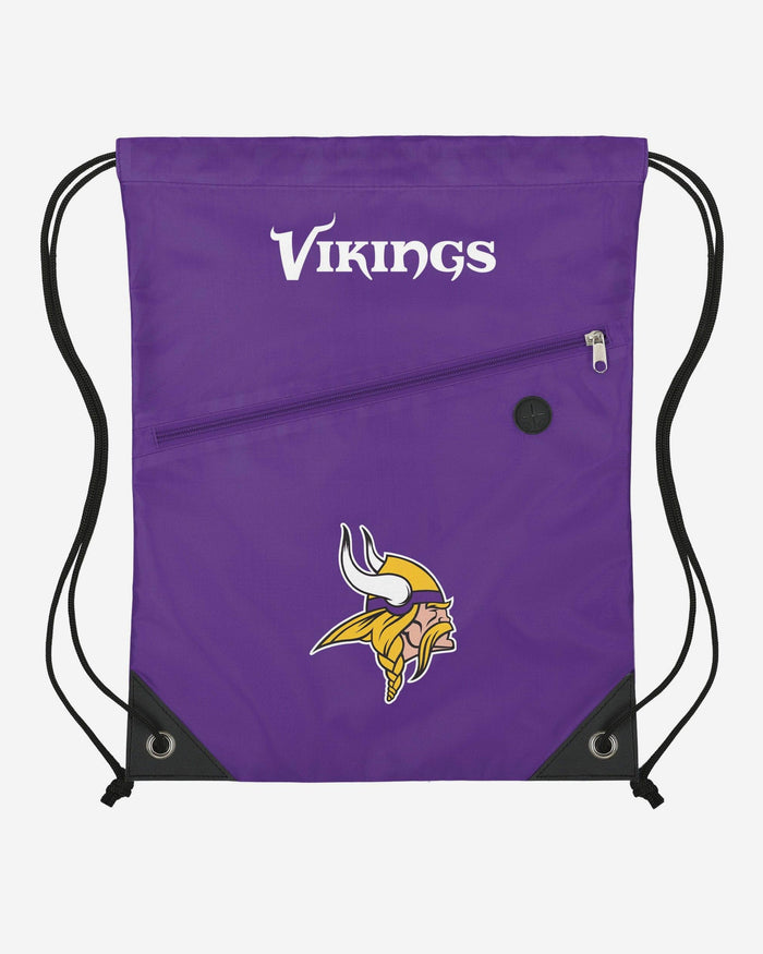 Minnesota Vikings Pocket Drawstring Backpack FOCO - FOCO.com