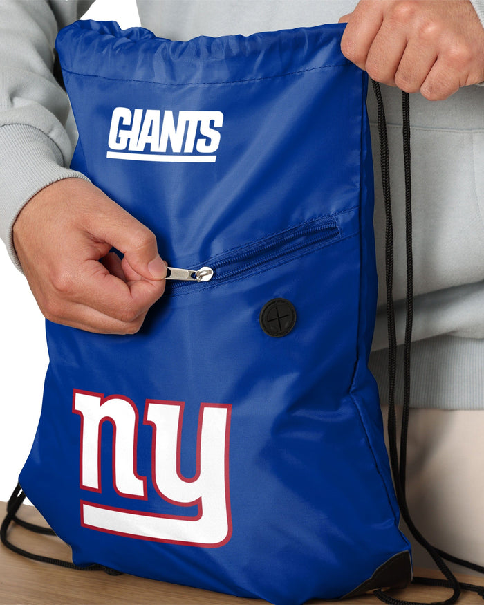 New York Giants Pocket Drawstring Backpack FOCO - FOCO.com