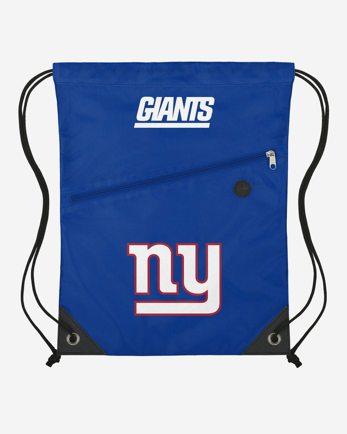 New York Giants Pocket Drawstring Backpack FOCO - FOCO.com