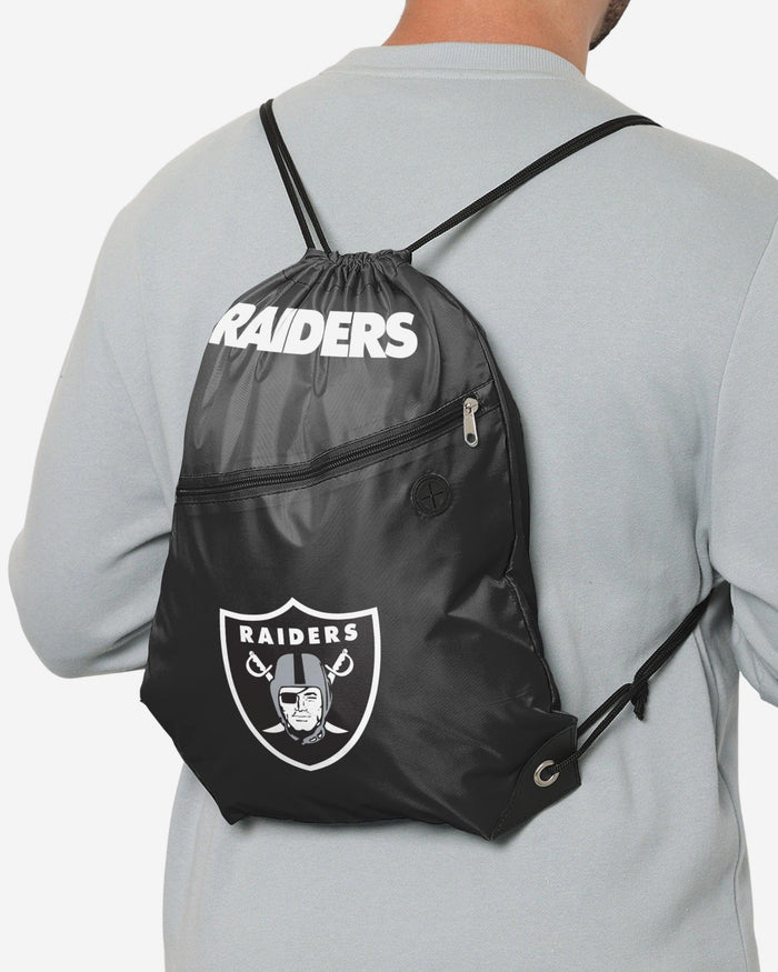 Las Vegas Raiders Pocket Drawstring Backpack FOCO - FOCO.com