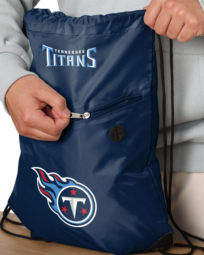 Tennessee Titans Pocket Drawstring Backpack FOCO - FOCO.com