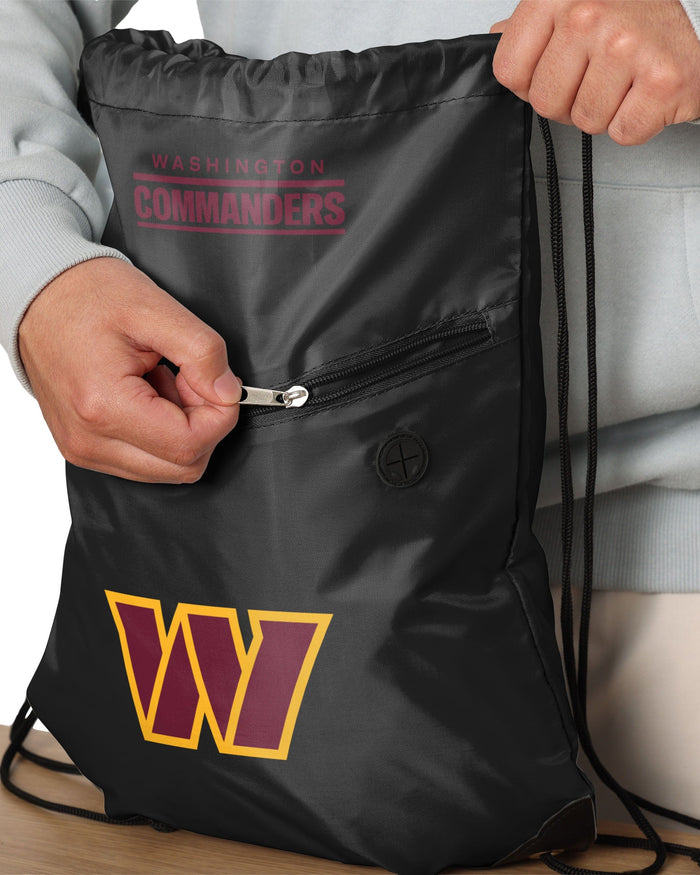 Washington Commanders Pocket Drawstring Backpack FOCO - FOCO.com