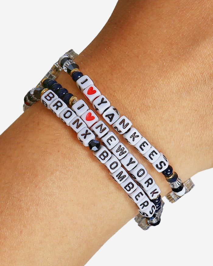 New York Yankees 3 Pack Friendship Bracelet FOCO - FOCO.com