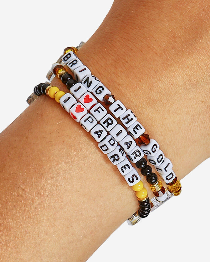 San Diego Padres 3 Pack Friendship Bracelet FOCO - FOCO.com