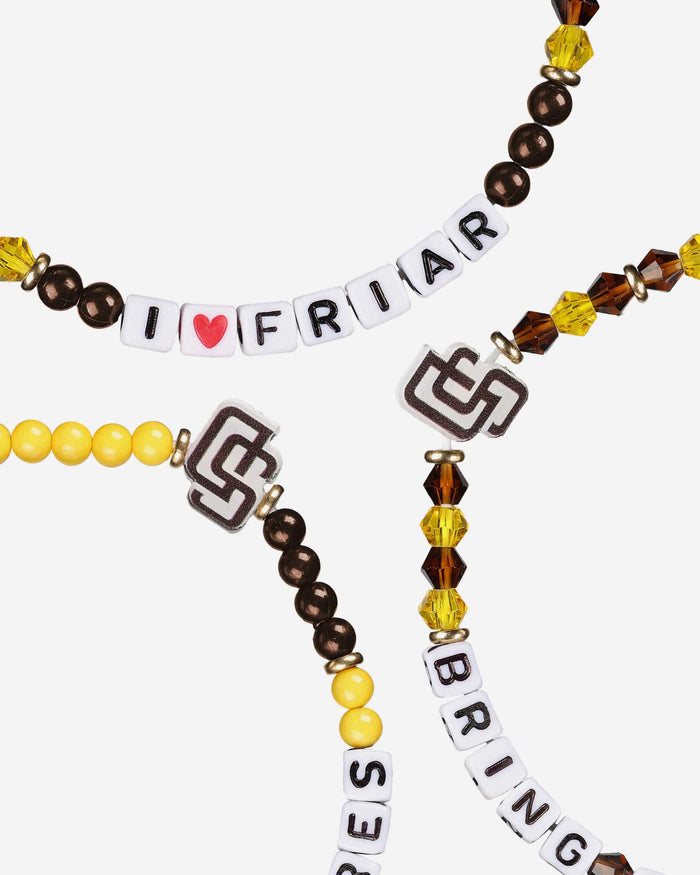 San Diego Padres 3 Pack Friendship Bracelet FOCO - FOCO.com