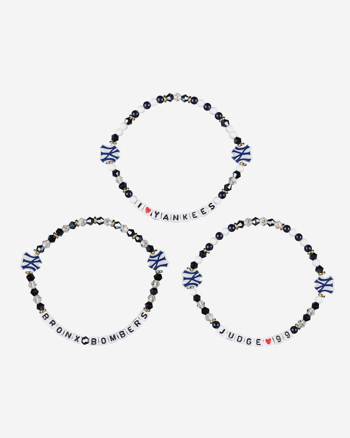 Aaron Judge New York Yankees 3 Pack Player Friendship Bracelet FOCO - FOCO.com