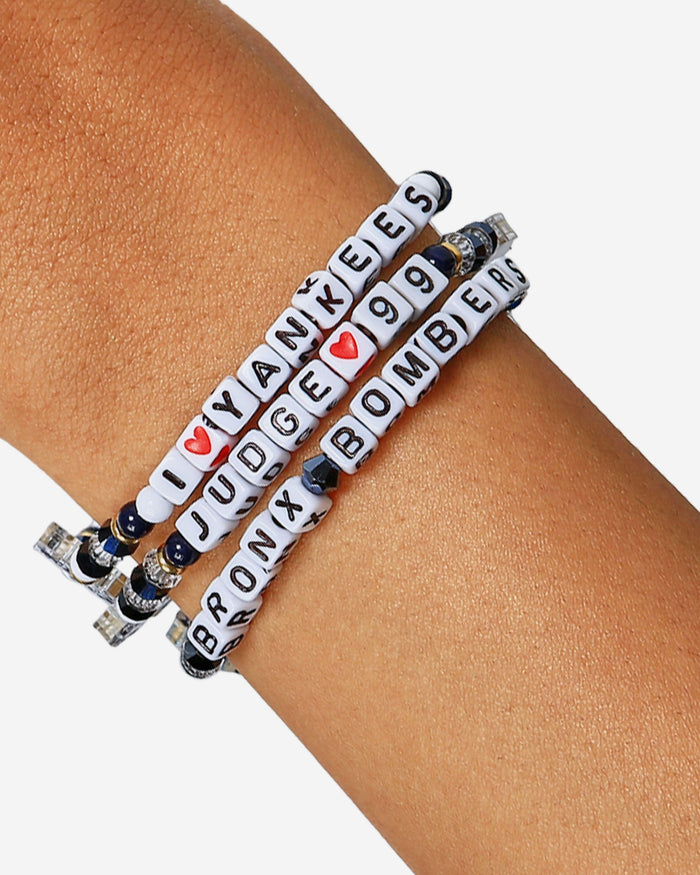 Aaron Judge New York Yankees 3 Pack Player Friendship Bracelet FOCO - FOCO.com