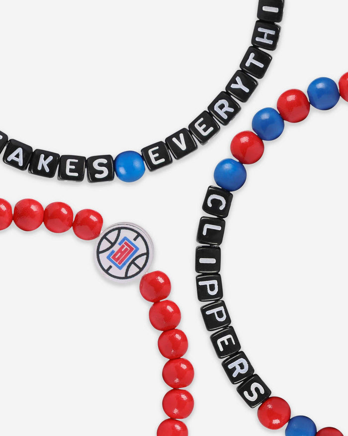 Los Angeles Clippers 3 Pack Beaded Friendship Bracelet FOCO - FOCO.com
