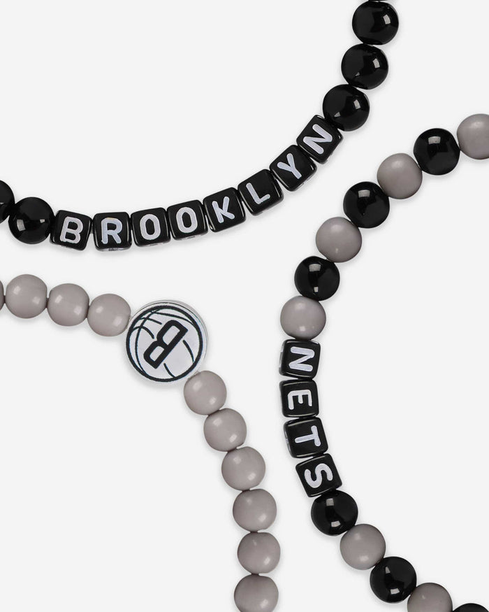 Brooklyn Nets 3 Pack Beaded Friendship Bracelet FOCO - FOCO.com