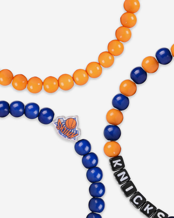 New York Knicks 3 Pack Beaded Friendship Bracelet FOCO - FOCO.com