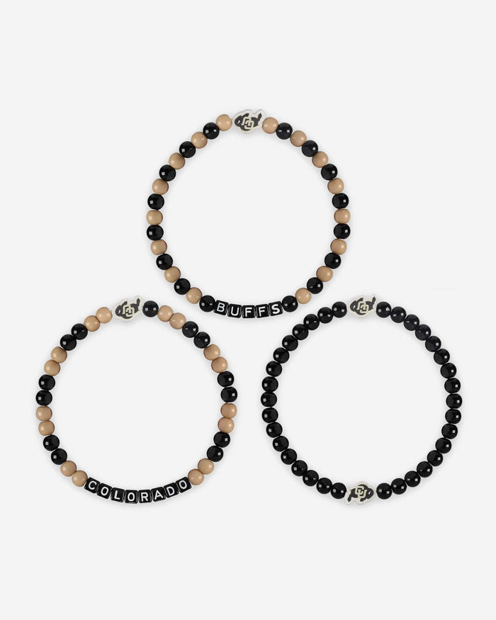 Colorado Buffaloes 3 Pack Beaded Friendship Bracelet FOCO - FOCO.com