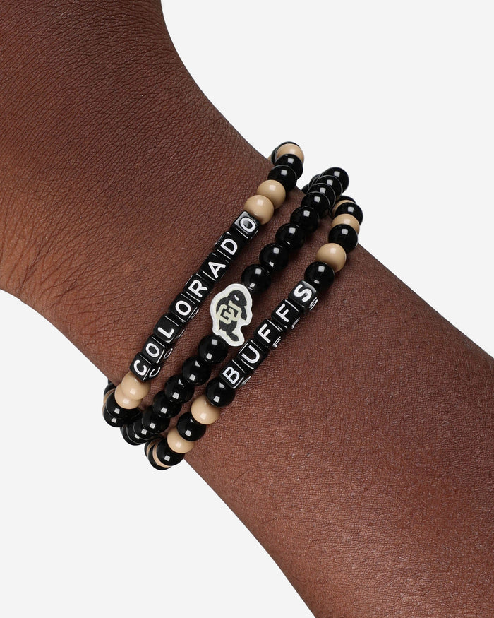Colorado Buffaloes 3 Pack Beaded Friendship Bracelet FOCO - FOCO.com