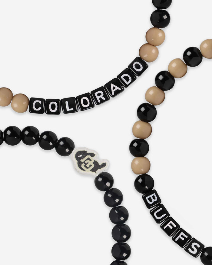 Colorado Buffaloes 3 Pack Beaded Friendship Bracelet FOCO - FOCO.com