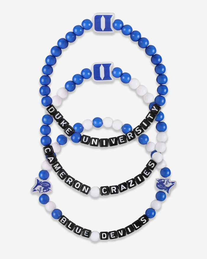 Duke Blue Devils 3 Pack Beaded Friendship Bracelet FOCO - FOCO.com