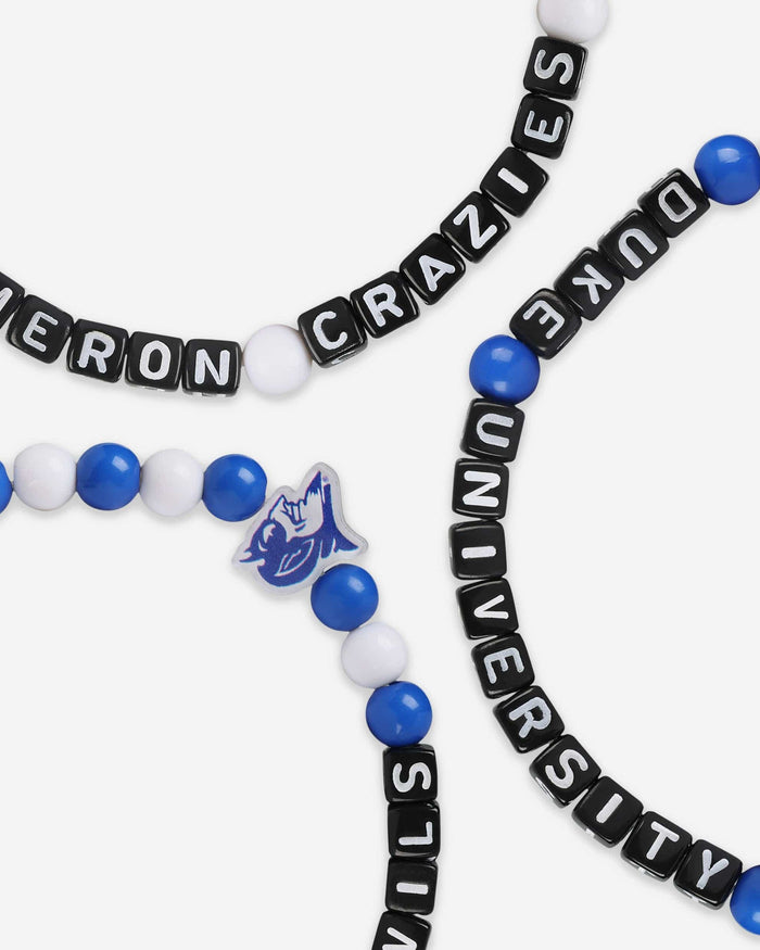 Duke Blue Devils 3 Pack Beaded Friendship Bracelet FOCO - FOCO.com