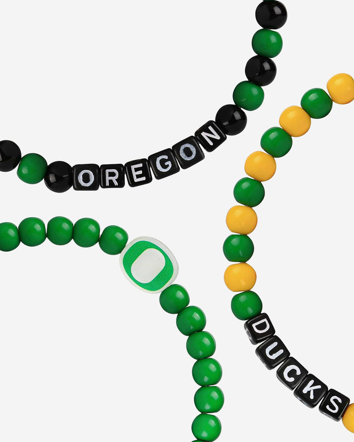 Oregon Ducks 3 Pack Beaded Friendship Bracelet FOCO - FOCO.com