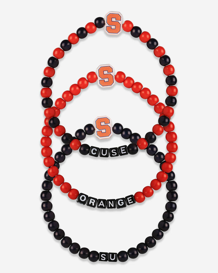 Syracuse Orange 3 Pack Beaded Friendship Bracelet FOCO - FOCO.com