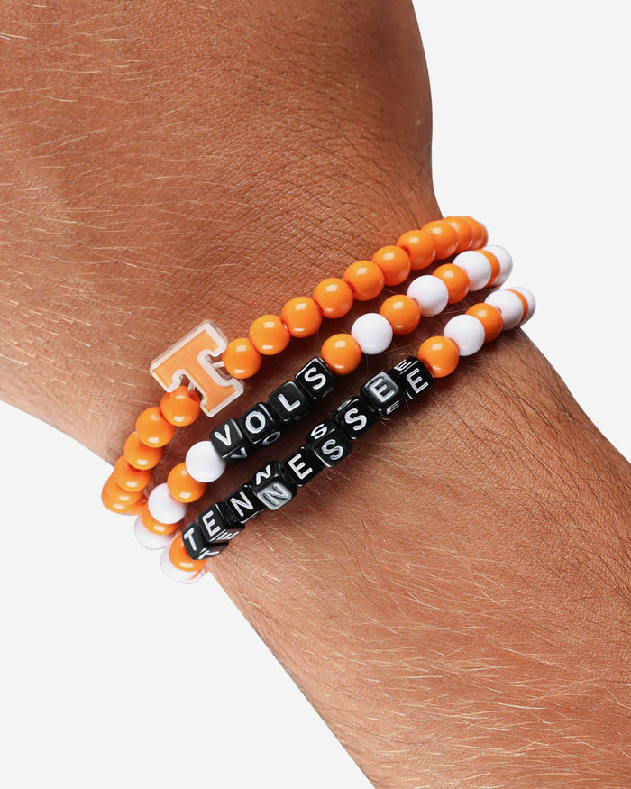 Tennessee Volunteers 3 Pack Beaded Friendship Bracelet FOCO - FOCO.com