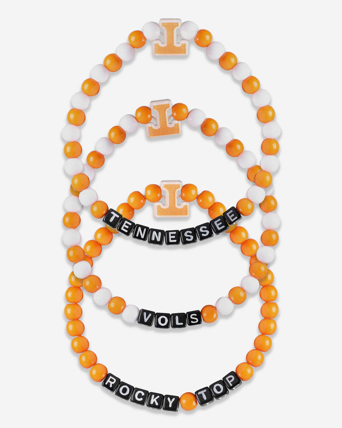 Tennessee Volunteers 3 Pack Beaded Friendship Bracelet FOCO - FOCO.com