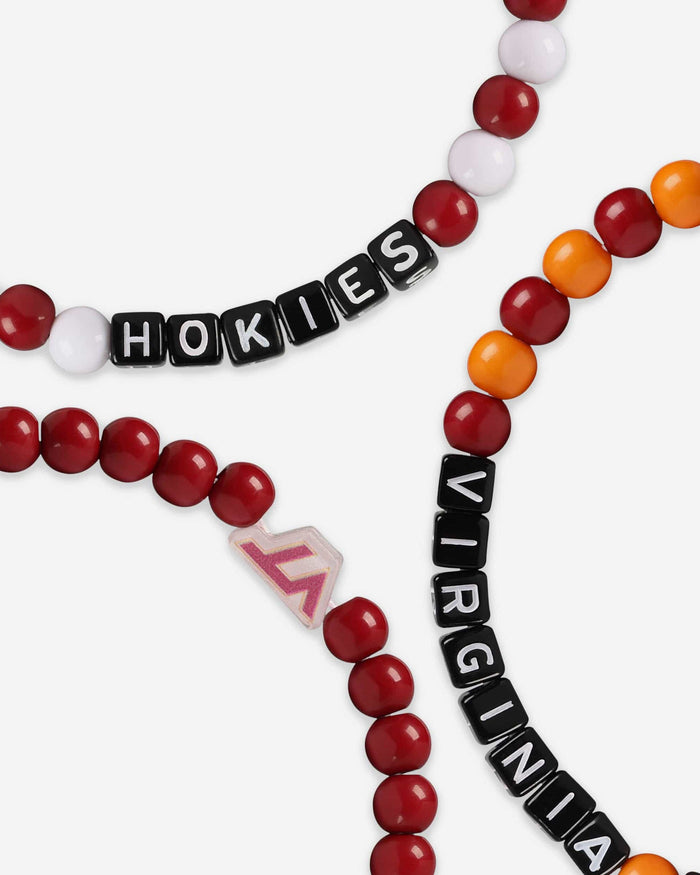 Virginia Tech Hokies 3 Pack Beaded Friendship Bracelet FOCO - FOCO.com