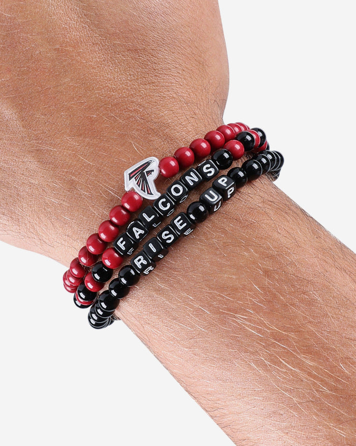 Atlanta Falcons 3 Pack Beaded Friendship Bracelet FOCO - FOCO.com