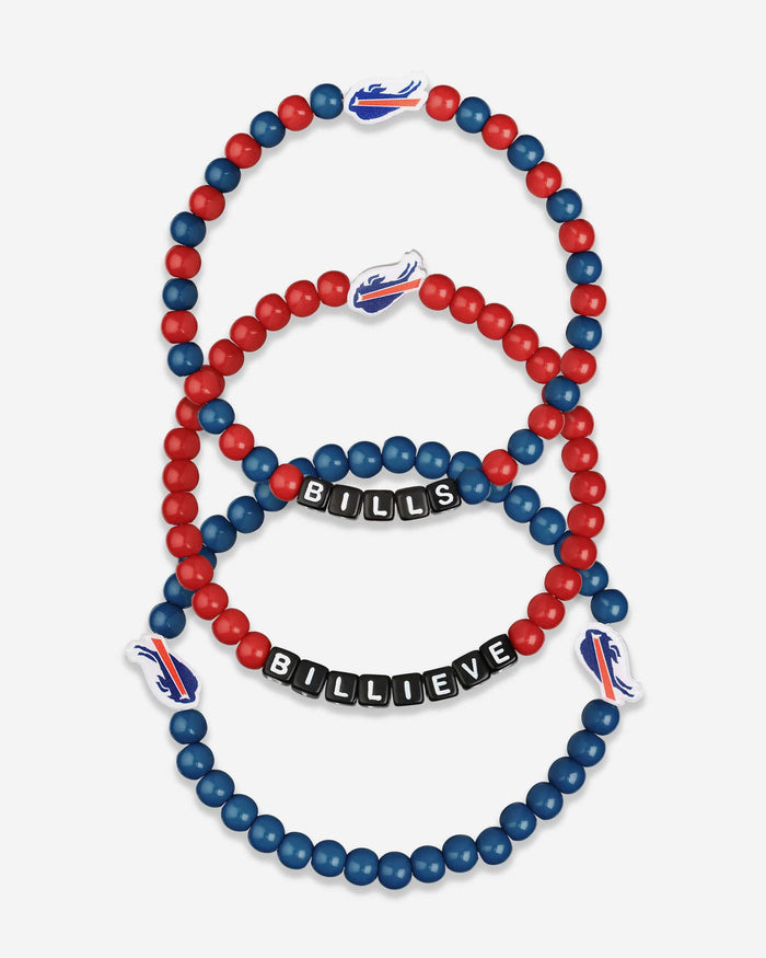 Buffalo Bills 3 Pack Beaded Friendship Bracelet FOCO - FOCO.com