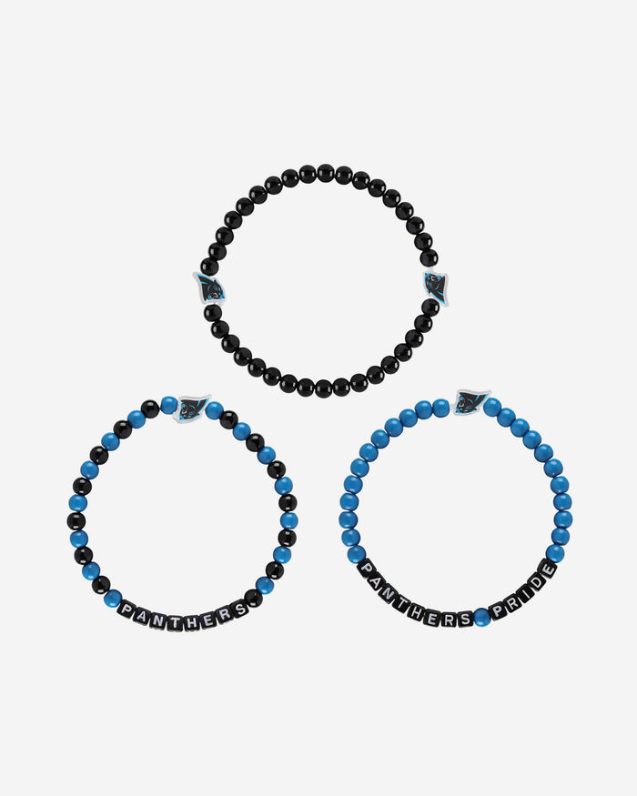 Carolina Panthers 3 Pack Beaded Friendship Bracelet FOCO - FOCO.com