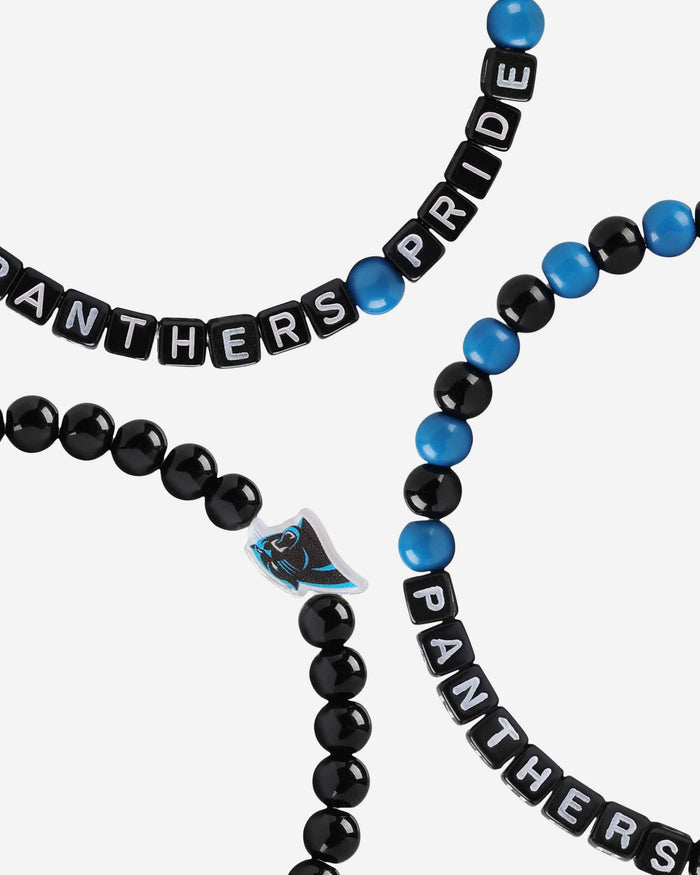 Carolina Panthers 3 Pack Beaded Friendship Bracelet FOCO - FOCO.com