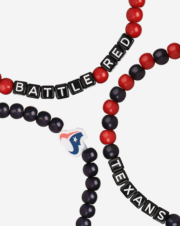Houston Texans 3 Pack Beaded Friendship Bracelet FOCO - FOCO.com