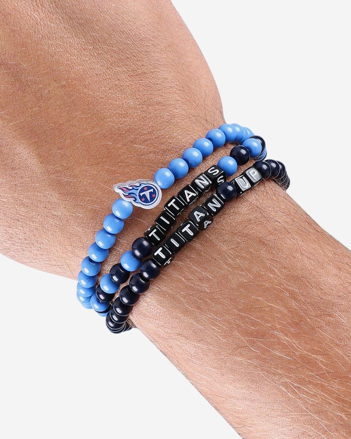 Tennessee Titans 3 Pack Beaded Friendship Bracelet FOCO - FOCO.com