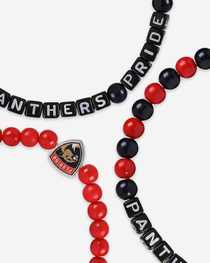 Florida Panthers 3 Pack Beaded Friendship Bracelet FOCO - FOCO.com