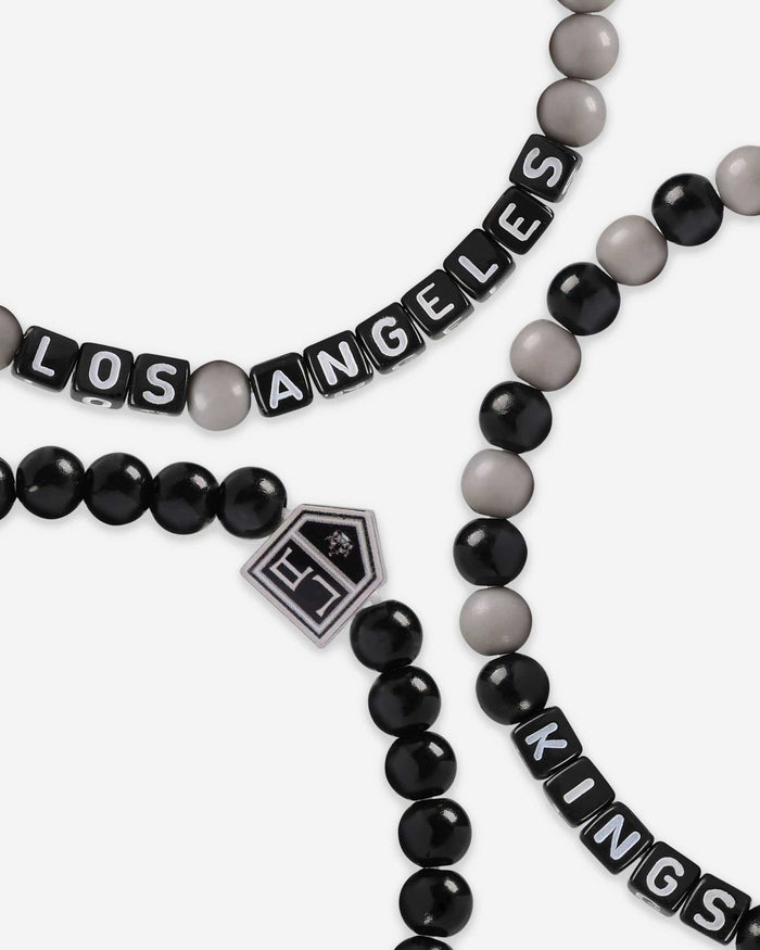 Los Angeles Kings 3 Pack Beaded Friendship Bracelet FOCO - FOCO.com