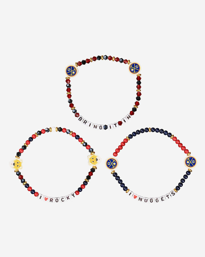 Denver Nuggets 3 Pack Friendship Bracelet FOCO - FOCO.com