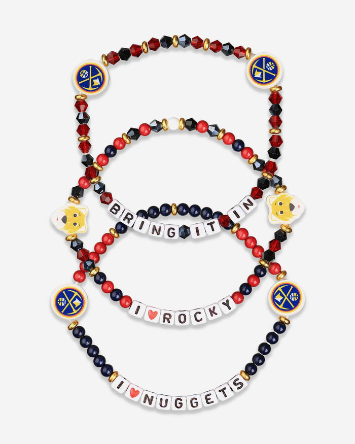 Denver Nuggets 3 Pack Friendship Bracelet FOCO - FOCO.com