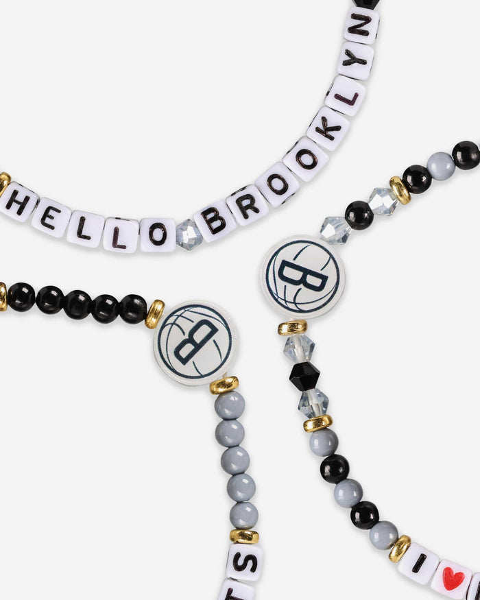 Brooklyn Nets 3 Pack Friendship Bracelet FOCO - FOCO.com