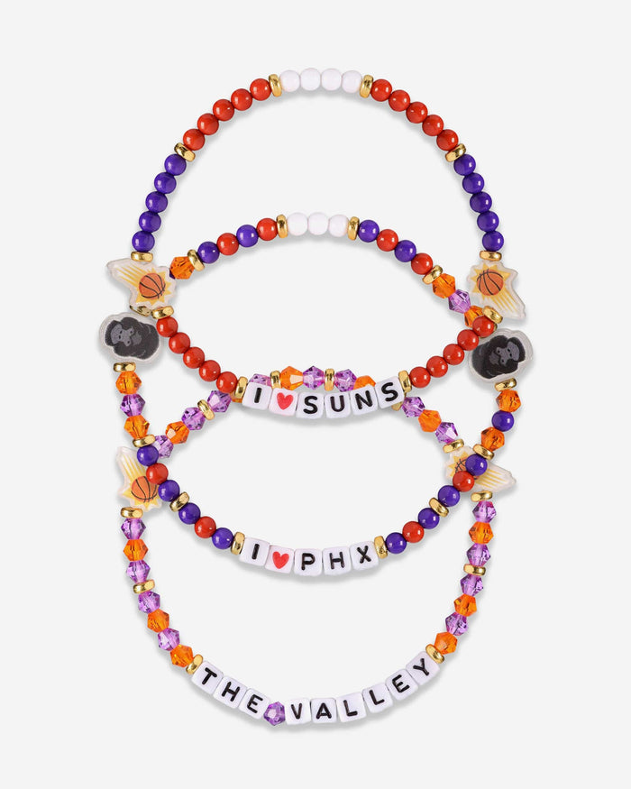 Phoenix Suns 3 Pack Friendship Bracelet FOCO - FOCO.com