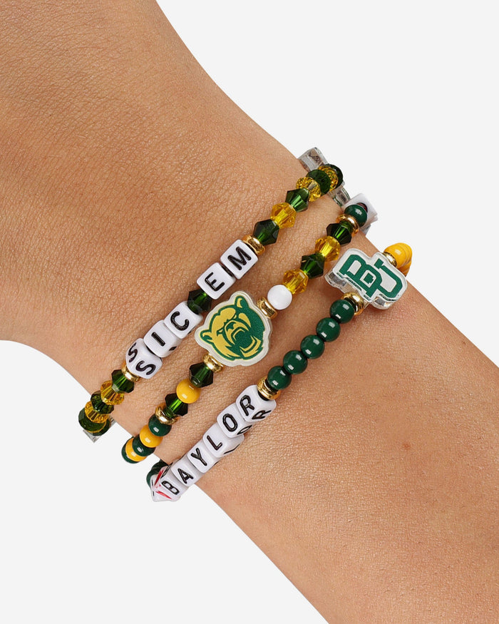Baylor Bears 3 Pack Friendship Bracelet FOCO - FOCO.com