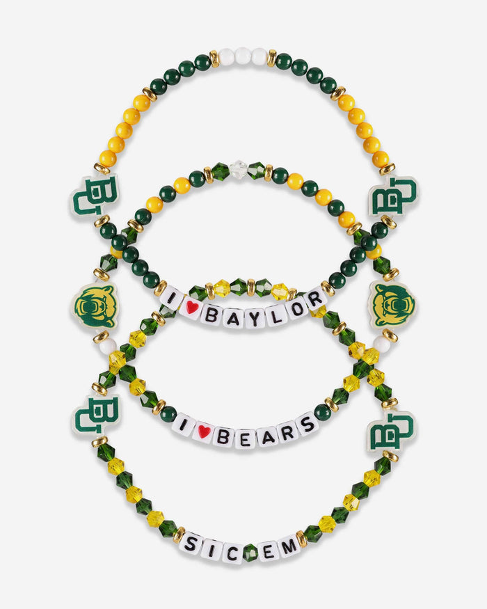 Baylor Bears 3 Pack Friendship Bracelet FOCO - FOCO.com