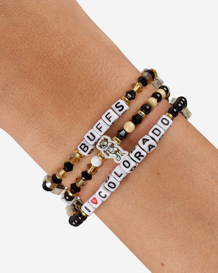 Colorado Buffaloes 3 Pack Friendship Bracelet FOCO - FOCO.com