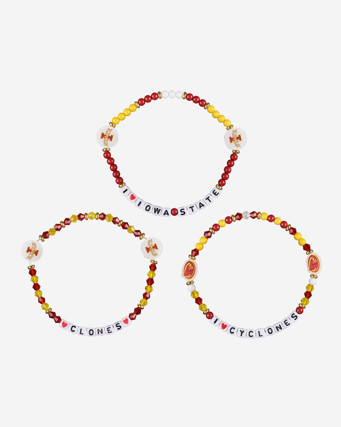 Iowa State Cyclones 3 Pack Friendship Bracelet FOCO - FOCO.com