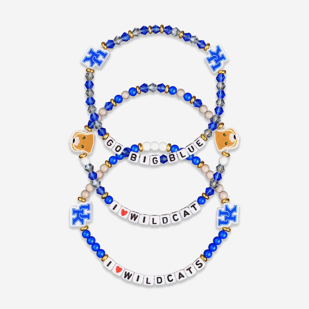 Kentucky Wildcats 3 Pack Friendship Bracelet FOCO - FOCO.com