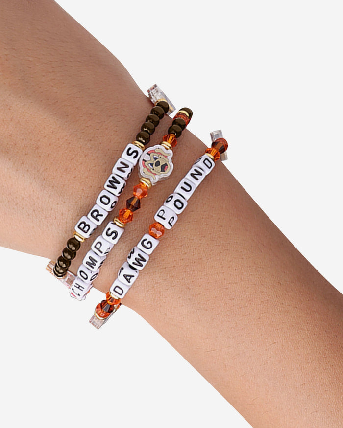 Cleveland Browns 3 Pack Friendship Bracelet FOCO - FOCO.com