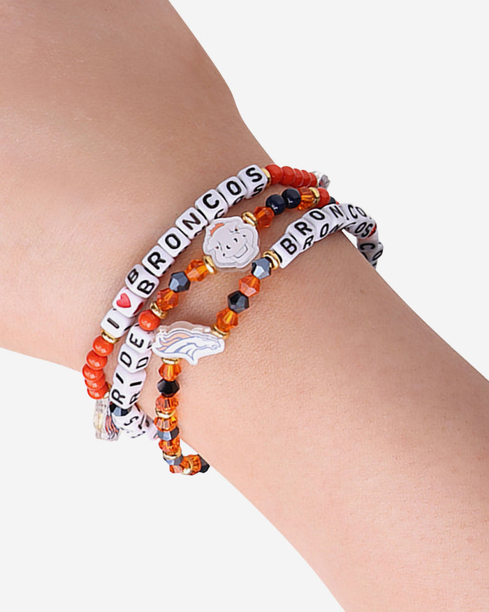 Denver Broncos 3 Pack Friendship Bracelet FOCO - FOCO.com