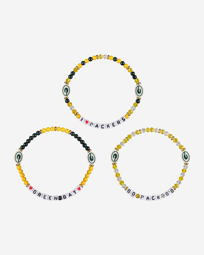 Green Bay Packers 3 Pack Friendship Bracelet FOCO - FOCO.com