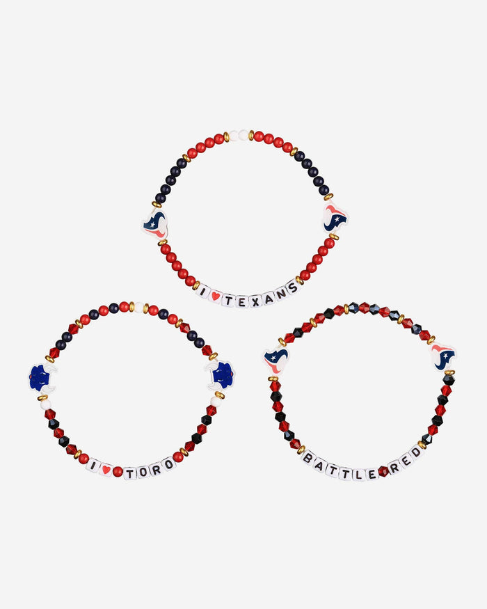 Houston Texans 3 Pack Friendship Bracelet FOCO - FOCO.com