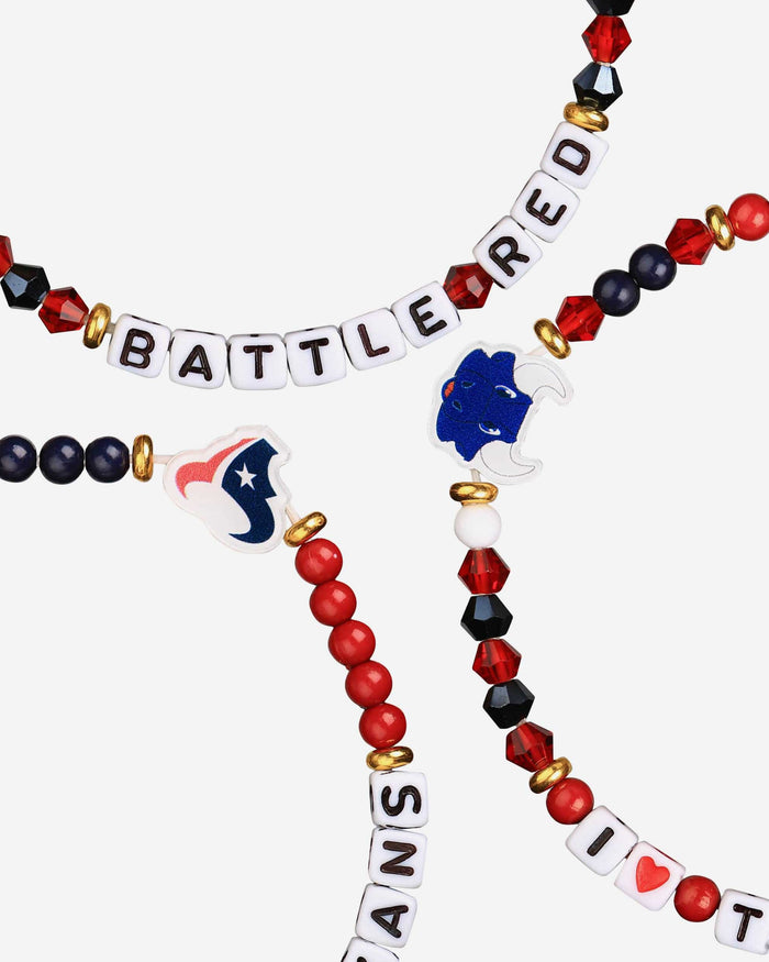 Houston Texans 3 Pack Friendship Bracelet FOCO - FOCO.com